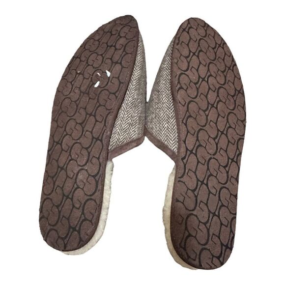 UGG | AUSTRALIA MEN’S SHEEP’S WOOL LINED TWEED SCUFF SLIPPERS RARE | 17 - Picture 3 of 5